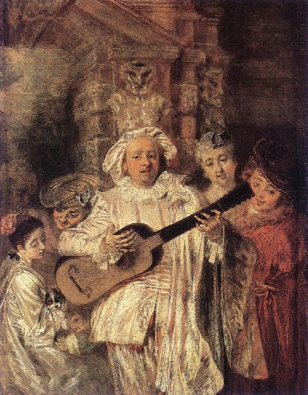 WATTEAU, Antoine Gilles and his Family oil painting picture